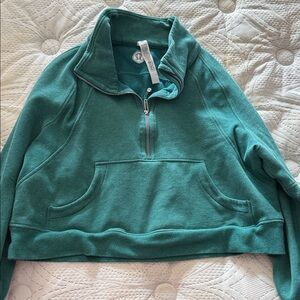 lululemon athletica Green Half-Zip Women's Sweater